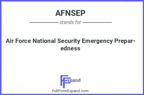 Full form of AFNSEP