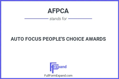 Full form of AFPCA