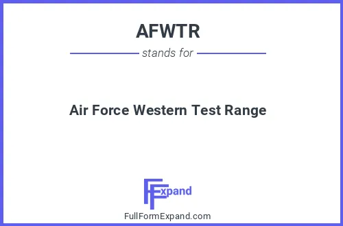 Full form of AFWTR