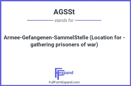 Full form of AGSSt