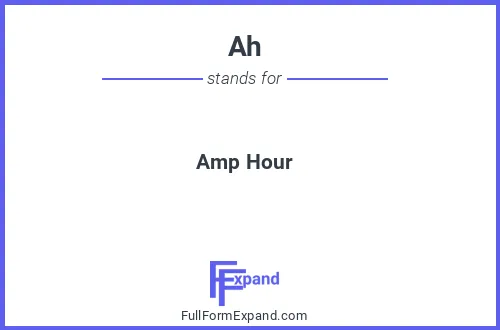 Full form of Ah