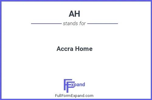 Full form of AH