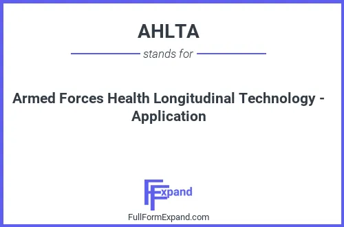 Full form of AHLTA