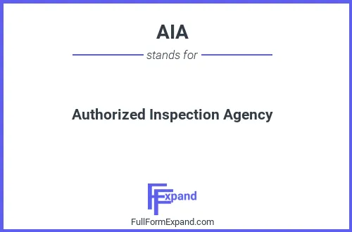 Full form of AIA