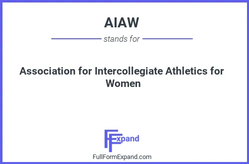 Full form of AIAW