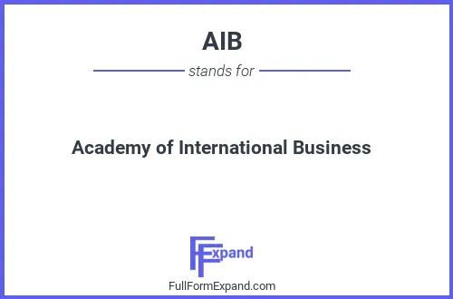 Full form of AIB