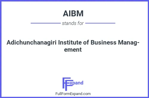 Full form of AIBM