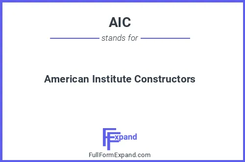 Full form of AIC
