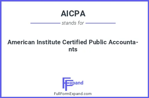 Full form of AICPA