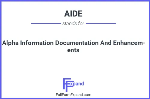 Full form of AIDE