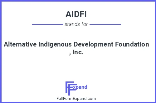 Full form of AIDFI