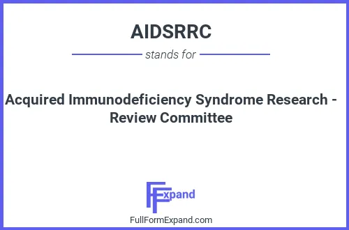 Full form of AIDSRRC