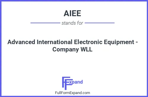 Full form of AIEE