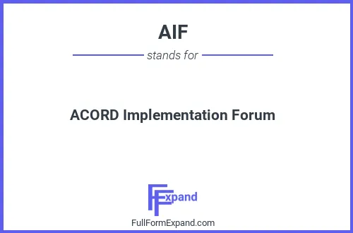 Full form of AIF
