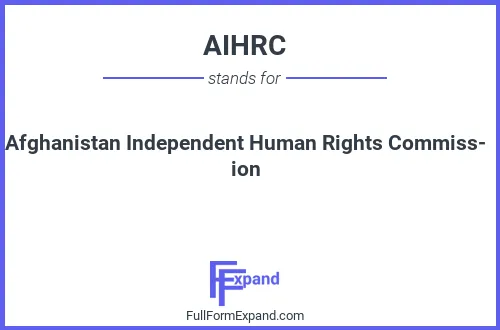 Full form of AIHRC