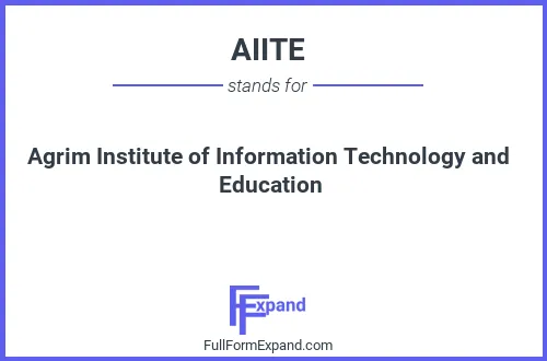 Full form of AIITE