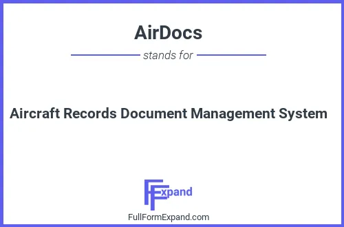 Full form of AirDocs