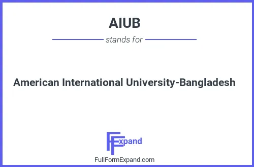 Full form of AIUB