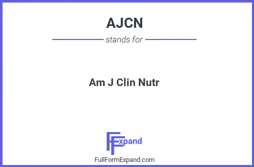 Full form of AJCN