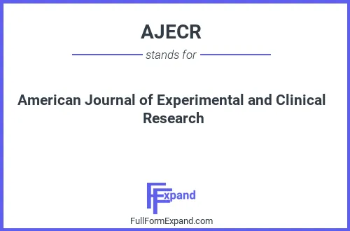 Full form of AJECR