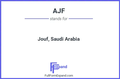 Full form of AJF