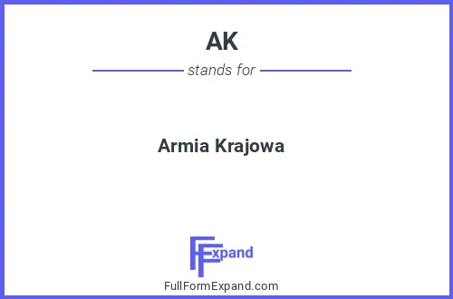 Full form of AK