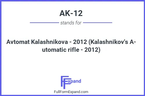 Full form of AK-12