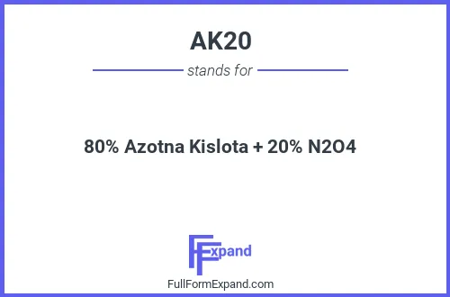 Full form of AK20