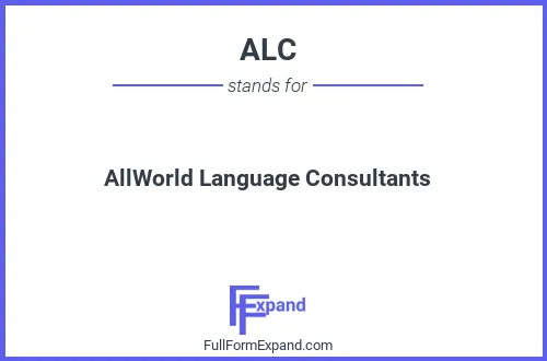 Full form of ALC