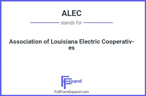 Full form of ALEC