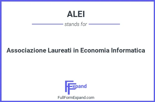 Full form of ALEI