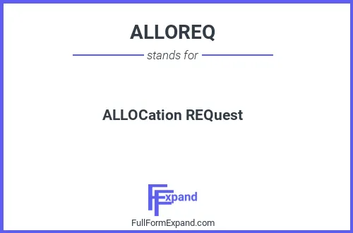 Full form of ALLOREQ