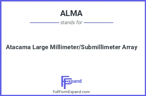 Full form of ALMA