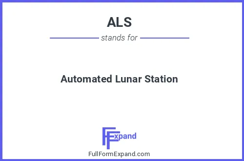 Full form of ALS
