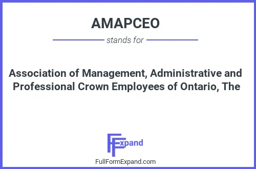Full form of AMAPCEO