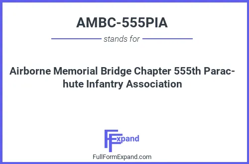 Full form of AMBC-555PIA