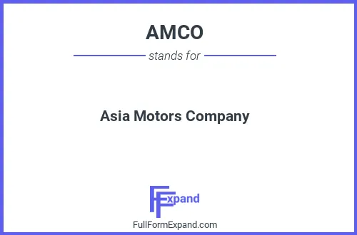 Full form of AMCO