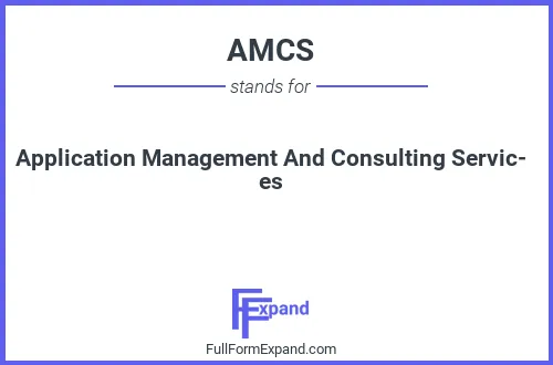 Full form of AMCS