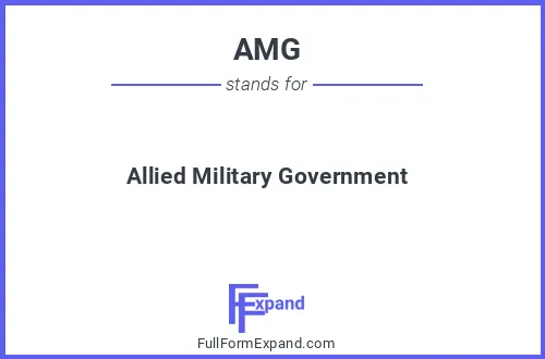 Full form of AMG