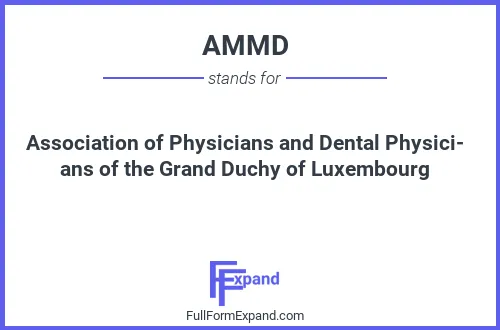 Full form of AMMD