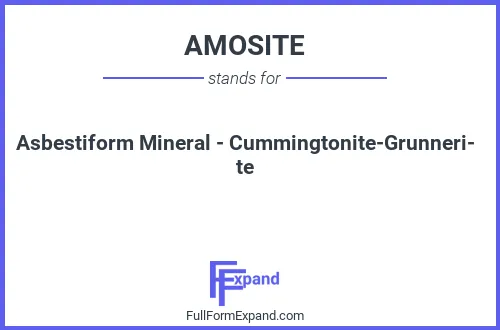 Full form of AMOSITE