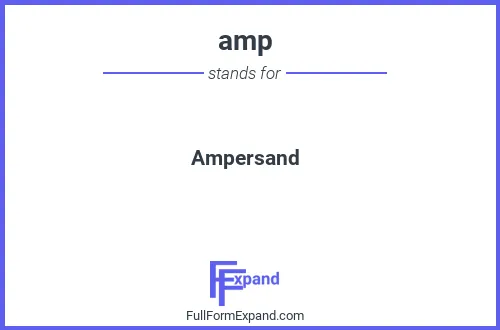 Full form of amp