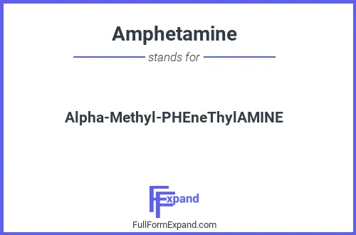 Full form of Amphetamine