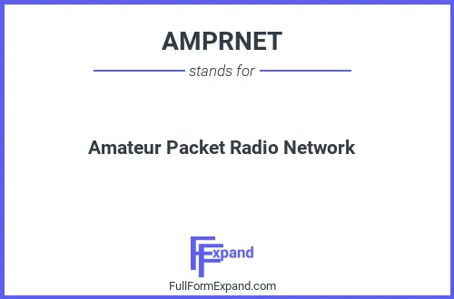 Full form of AMPRNET