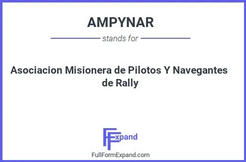 Full form of AMPYNAR