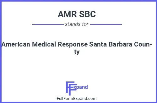 Full form of AMR SBC