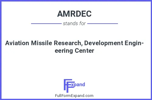 Full form of AMRDEC