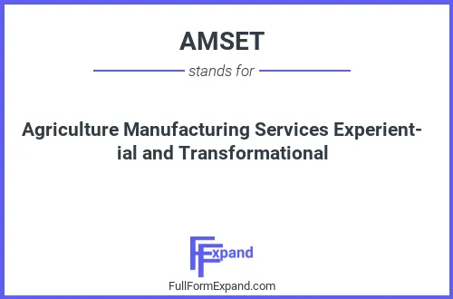Full form of AMSET