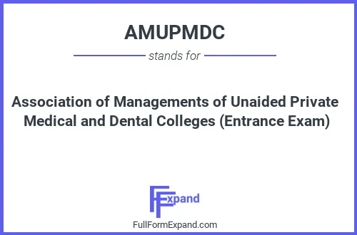 Full form of AMUPMDC