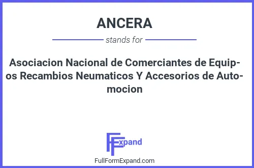 Full form of ANCERA